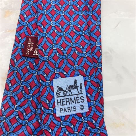 hermes tie authentic check